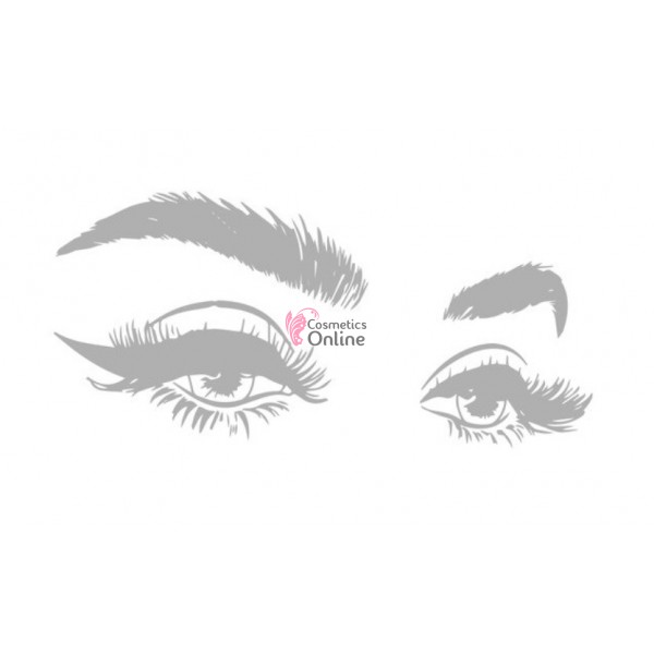 Sablon sticker de perete pentru salon de infrumusetare - J090L - Make-up & Eyelashes Silver